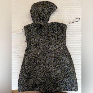 ML Monique Lhuillier one-shoulder floral dress NEW WITH TAGS